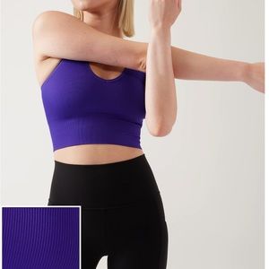 Athleta Aurora Seamless Crop Ribbed Tank